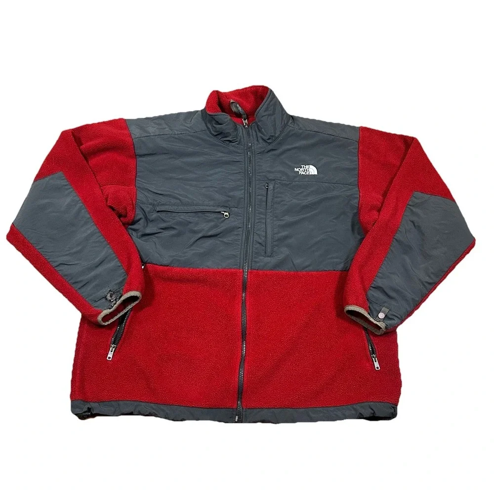 VTG THE NORTH FACE Denali Fleece Jacket Red Zip Hoodie Sz XL Gorpcore Y2K Ski